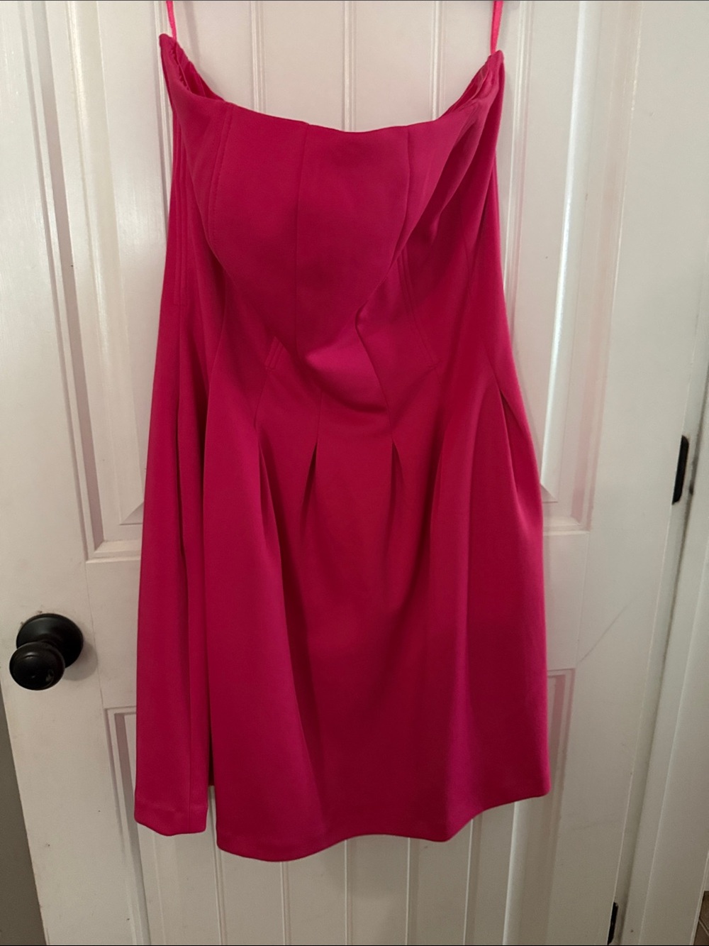 New York & Company Hot Pink Stretch Dress